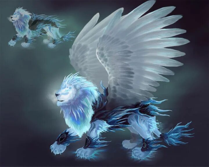 Белый Лев с крыльями 15