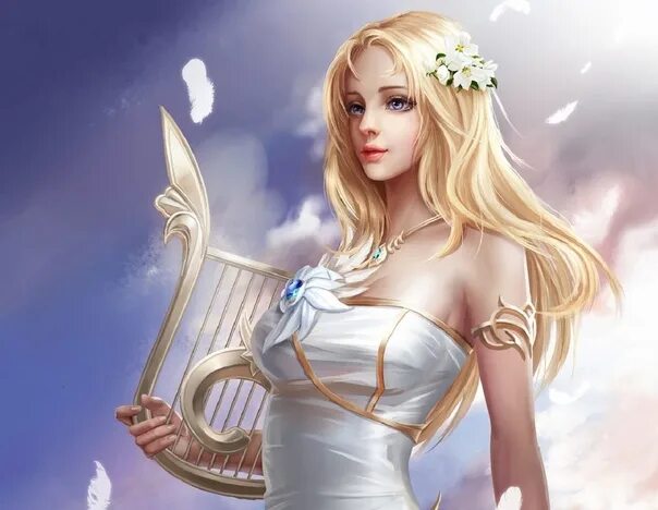 Богиня с белыми волосами 11