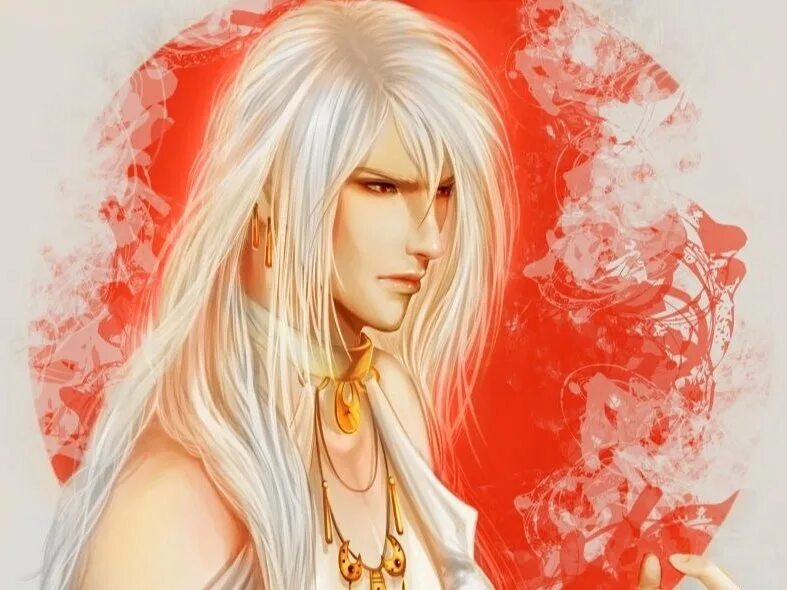 Богиня с белыми волосами 17