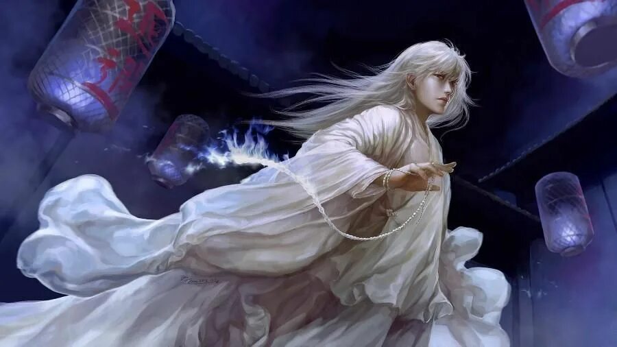 Богиня с белыми волосами 3