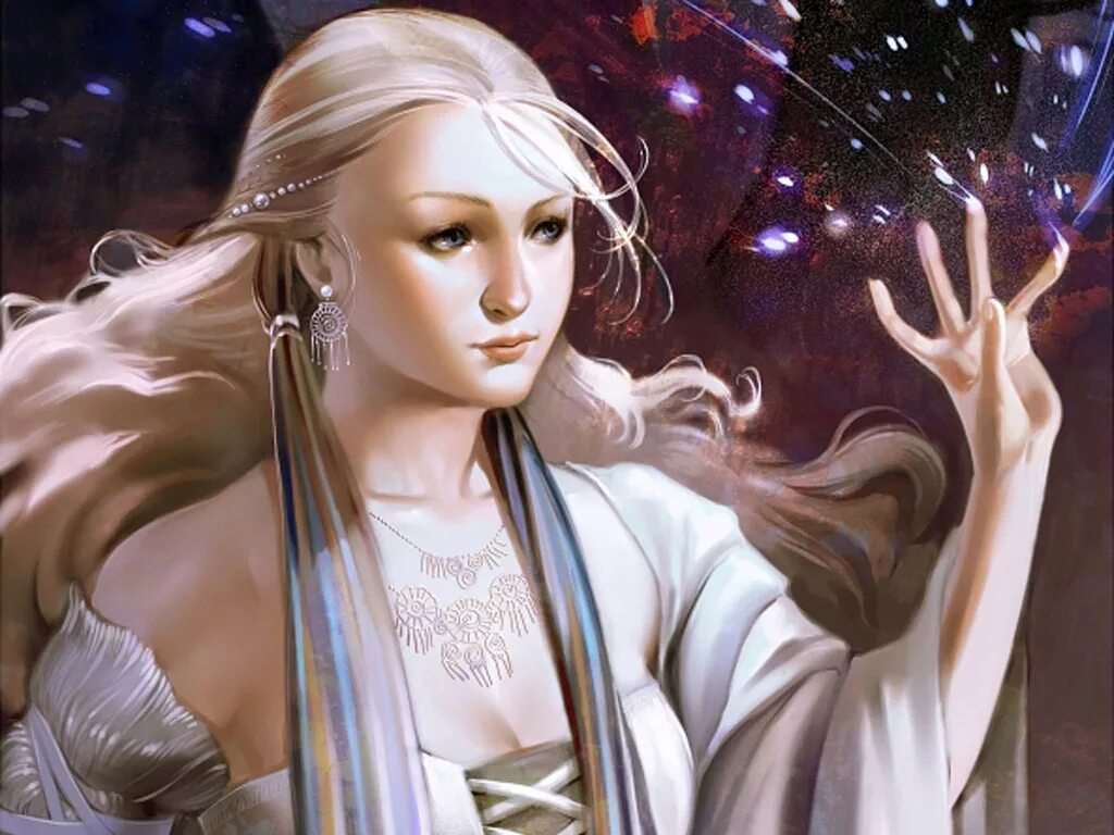 Богиня с белыми волосами 4