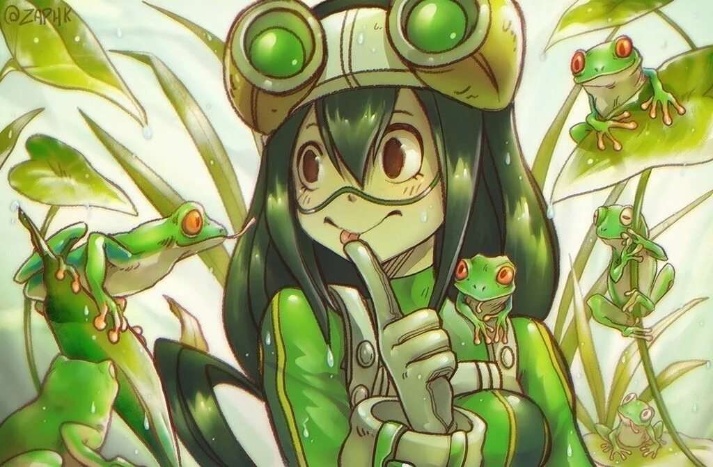Девочка лягушка аниме 3