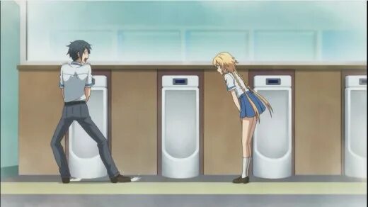 Общественный туалет аниме 10