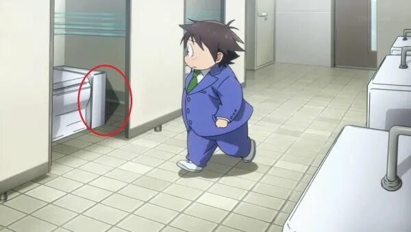 Общественный туалет аниме 17