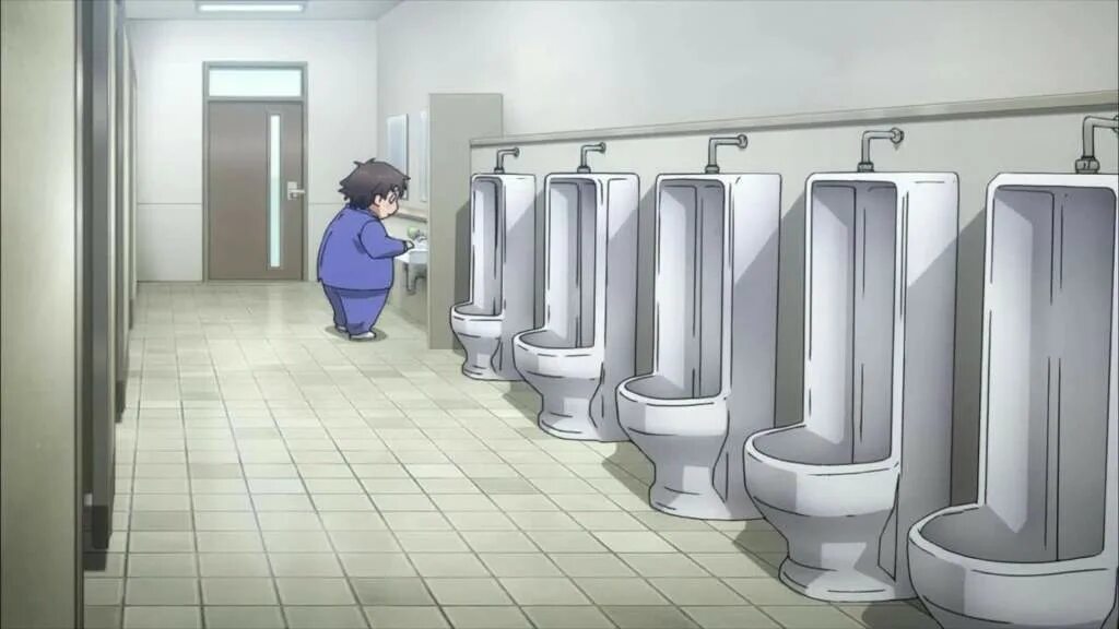 Общественный туалет аниме 2