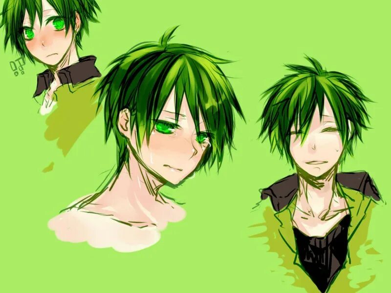 Зеленоволосые персонажи из аниме 16