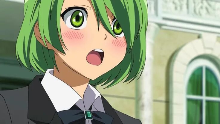 Зеленоволосые персонажи из аниме 3